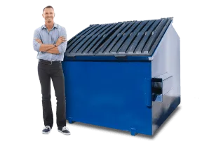6-yard recycling dumpster bin